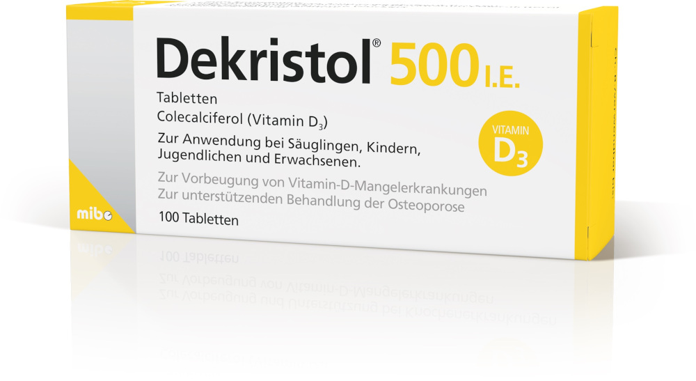 DEKRISTOL 500 I.E. Vitamin D3 100 St Tabletten