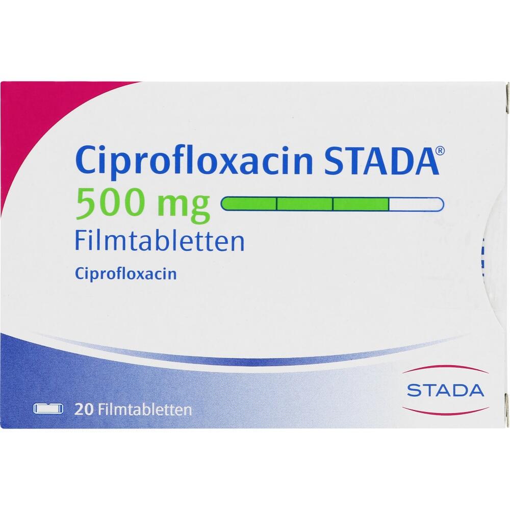 Ciprofloxacin STADA 500mg 20 St Filmtabletten