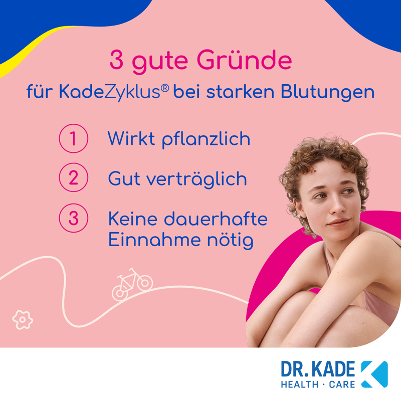 Kade Zyklus bei starken Blutungen während der Menstruation 20 St Filmtabletten