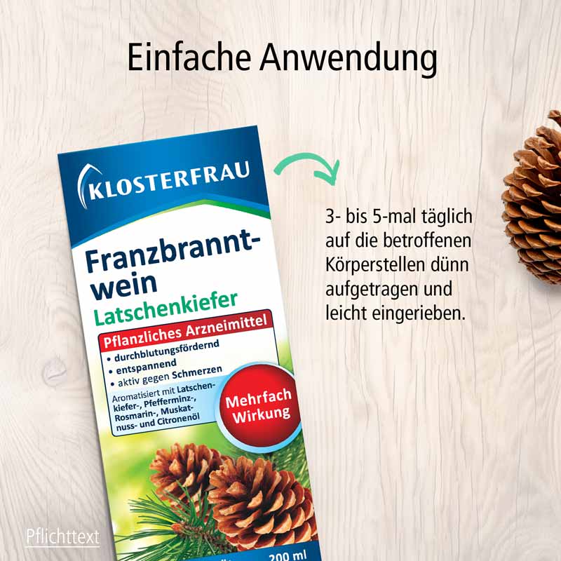 Klosterfrau Franzbranntwein Latschenkiefer 200 ml Franzbranntwein