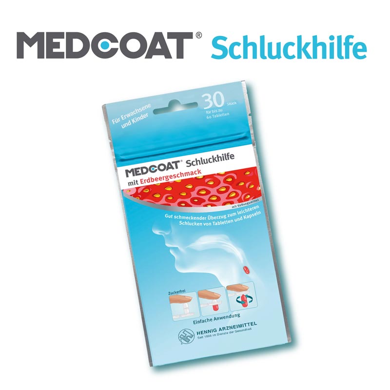 MEDCOAT Schluckhilfe Erdbeere 30 St Gel