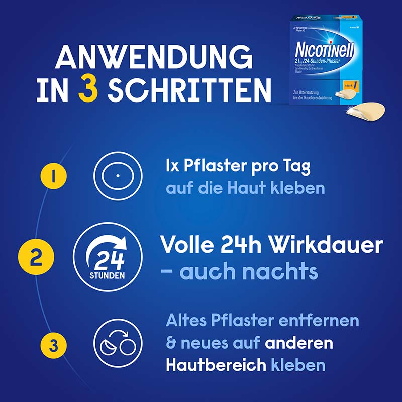 Nicotinell 21 mg/24-Stunden-Pflaster 30 St Pflaster transdermal