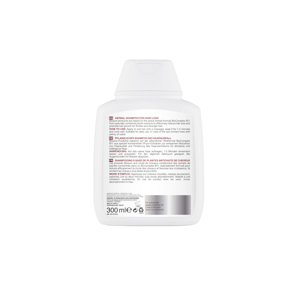 BIOXCIN Shampoo gegen Haarausfall für Normales & Trockenes Haar 300 ml Shampoo