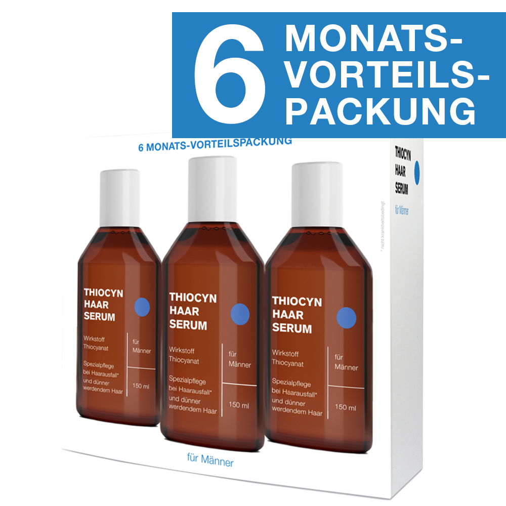 Thiocyn Haarserum Männer 6 Monats-Vorteilspackung 3X150 ml Flaschen