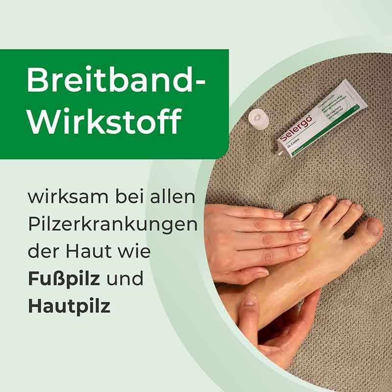 Selergo 1% Creme bei Fuß- und Hautpilz 40 g Creme