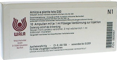 Arnica e planta tota D30 Ampullen 10X1 ml Ampullen