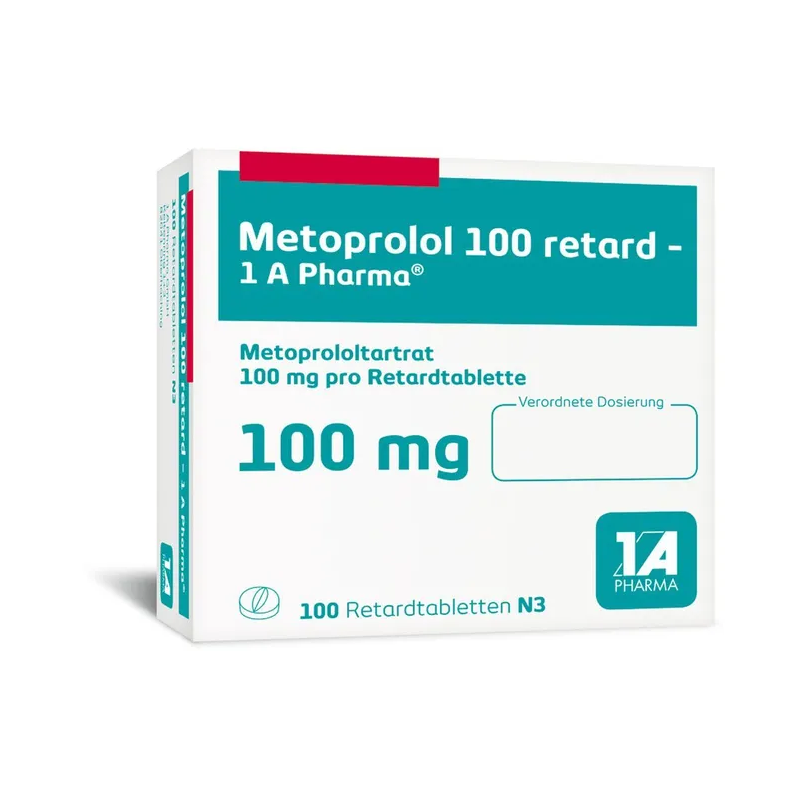Metoprolol 100 retard-1 A Pharma 100 St Retard-Tabletten