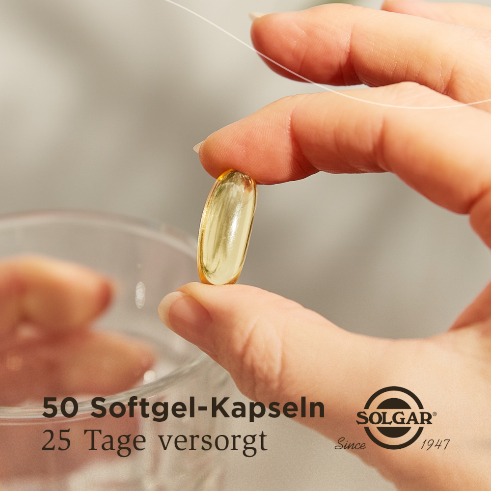 SOLGAR OMEGA-3 FISCHÖL HOCHDOSIERT  50 St Kapseln