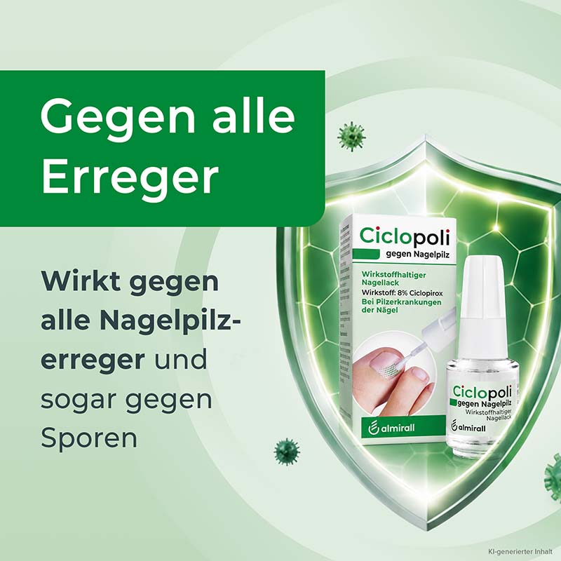 Ciclopoli gegen Nagelpilz Nagellack 3.3 ml Wirkstoffhaltiger Nagellack