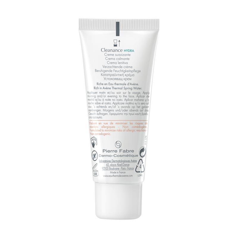 Avène Cleanance HYDRA Beruhigende Feuchtigkeitspflege  40 ml Creme
