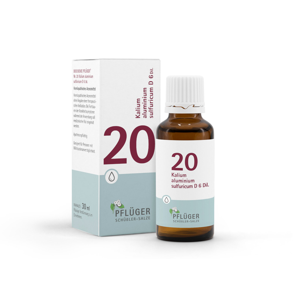 Schüßler-Salz Nr. 20 Kalium aluminium sulfuricum D6 30 ml Tropfen