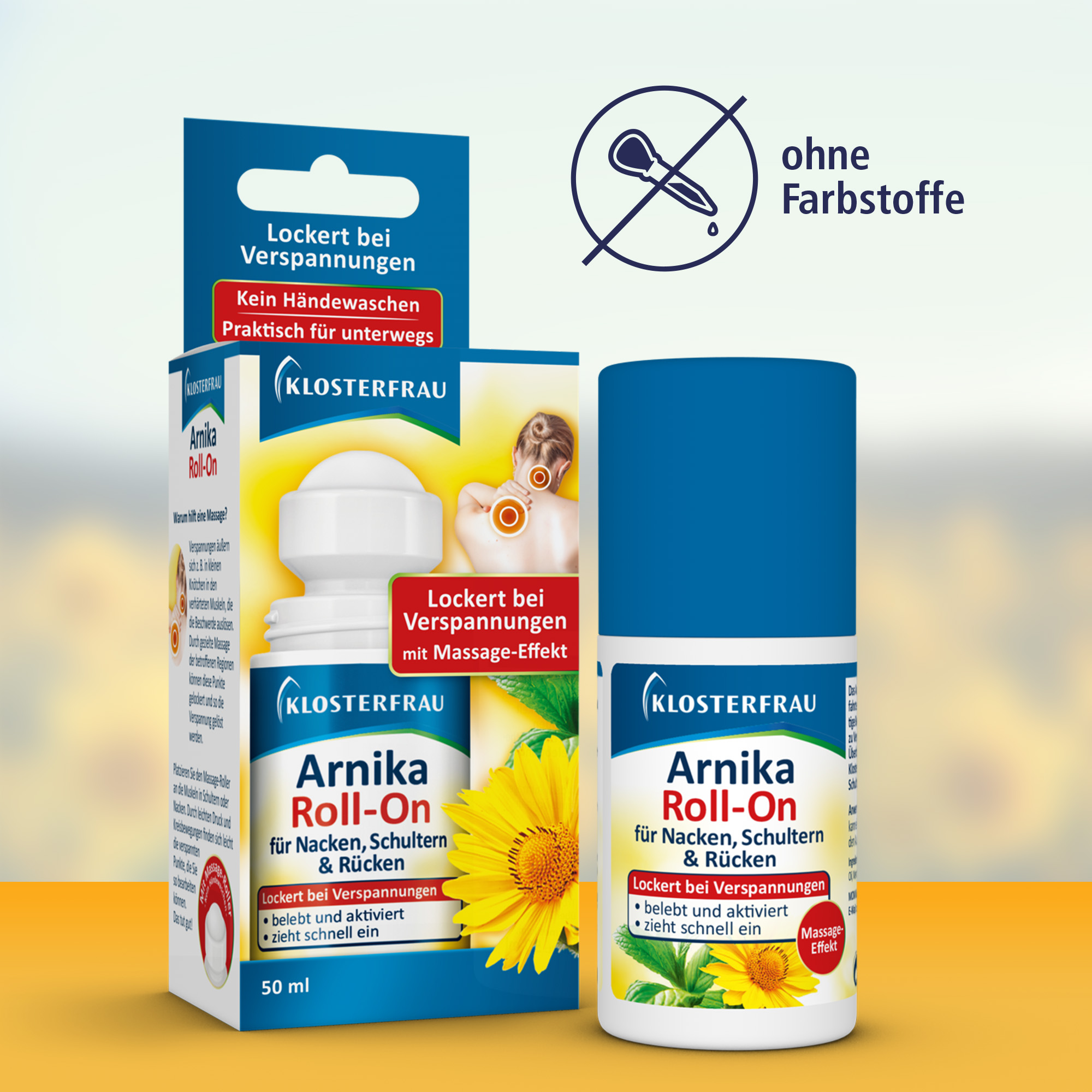 KLOSTERFRAU Arnika Roll-on Rücken Schulter Nacken 50 ml Emulsion