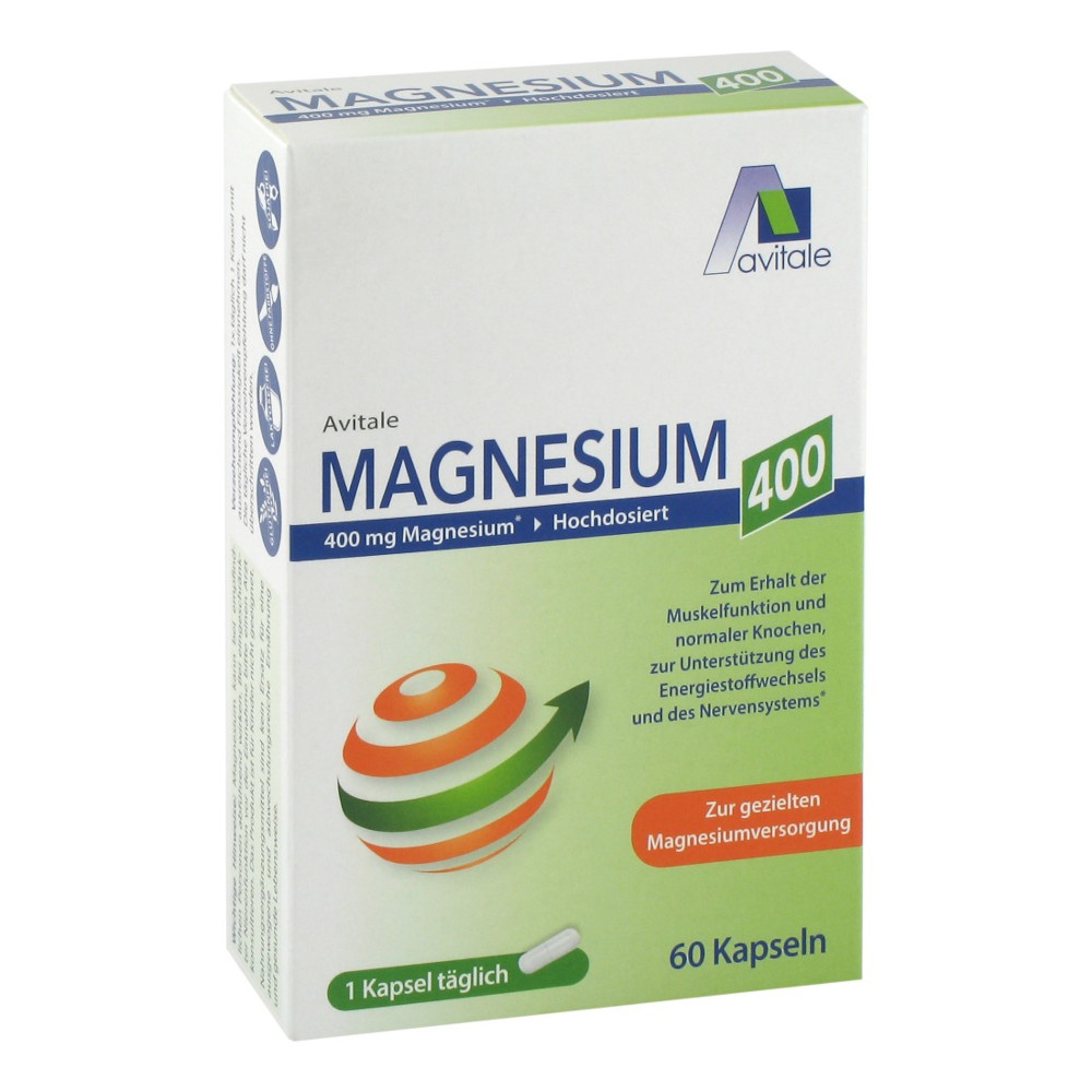 Avitale MAGNESIUM 400mg Kapseln 60 St Kapseln