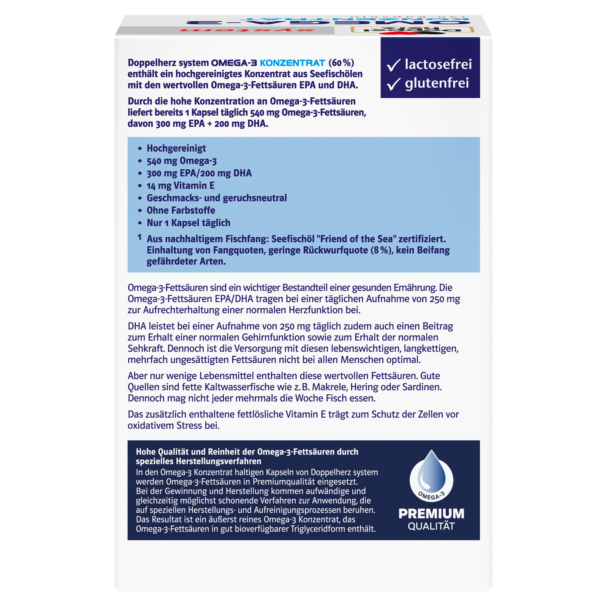 Doppelherz system OMEGA-3 KONZENTRAT 120 St Kapseln