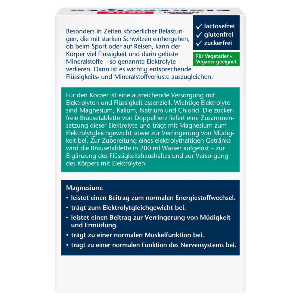 Doppelherz aktiv Elektrolyte zuckerfrei 6X15 St Brausetabletten