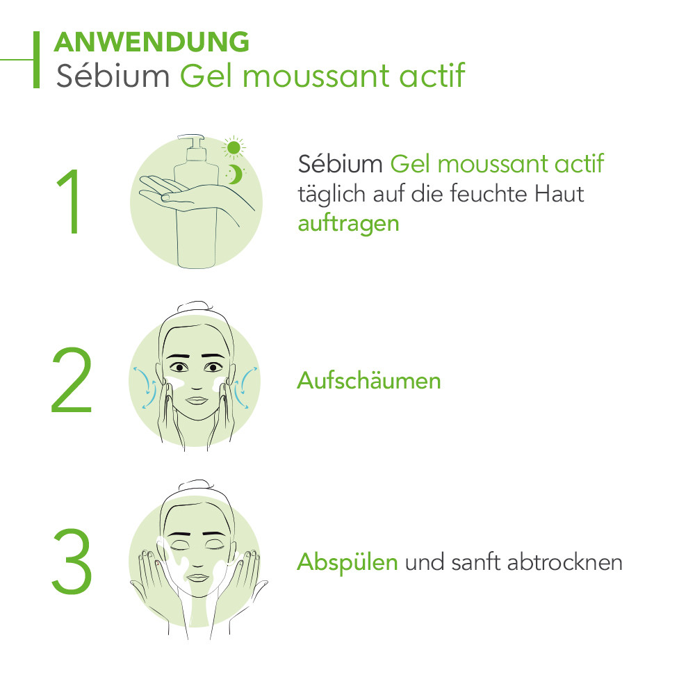 BIODERMA Sebium Gel moussant actif Reinigungsgel 200 ml Gel