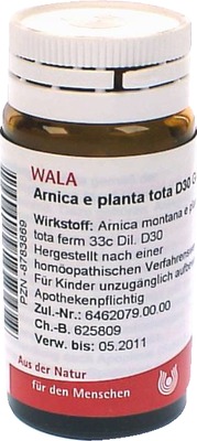 Arnica e planta tota D30 20 g Globuli