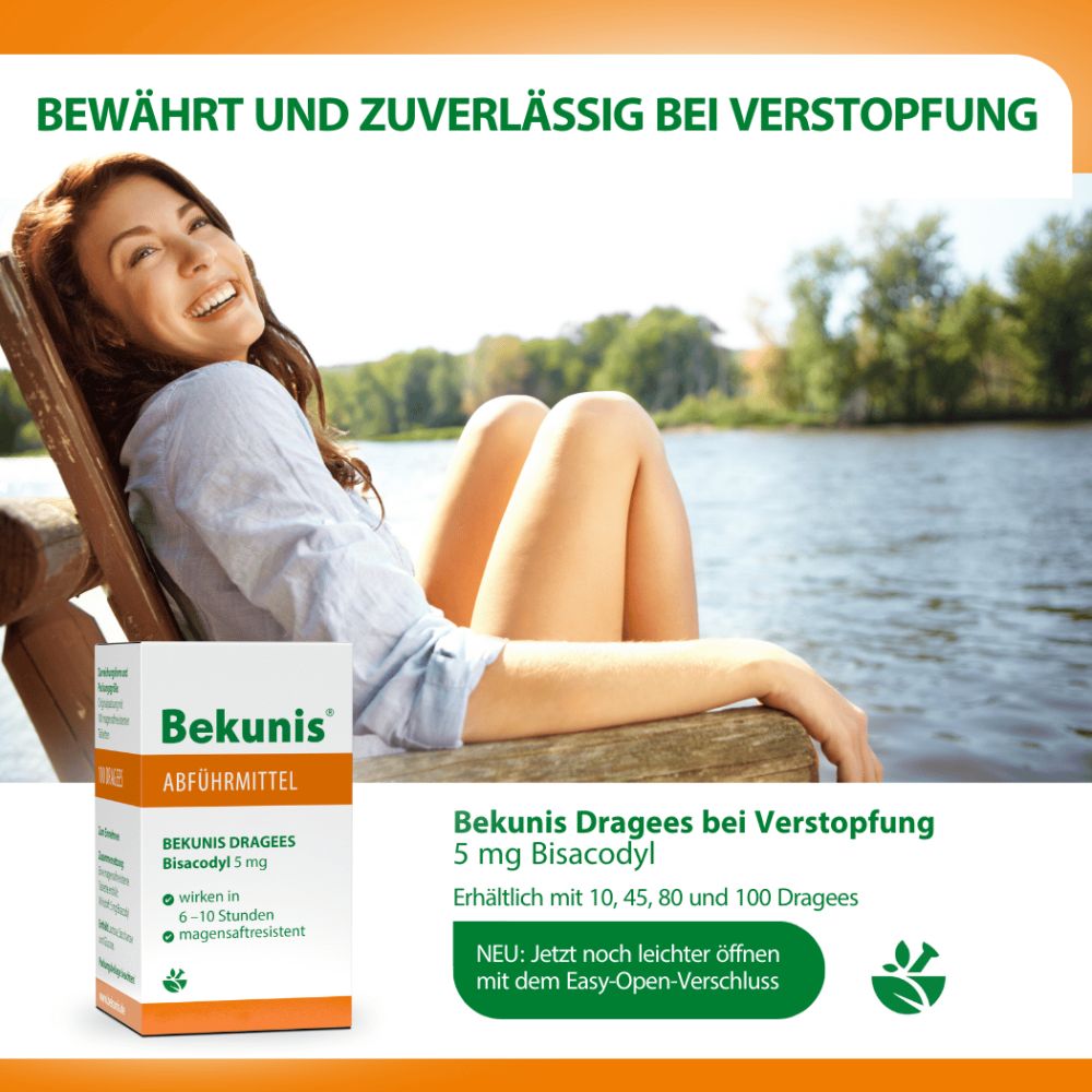 Bekunis Dragees Bisacodyl 5mg 45 St Tabletten magensaftresistent