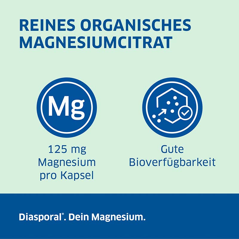 MAGNESIUM Diasporal Magnesium Citrat pure 90 St Kapseln