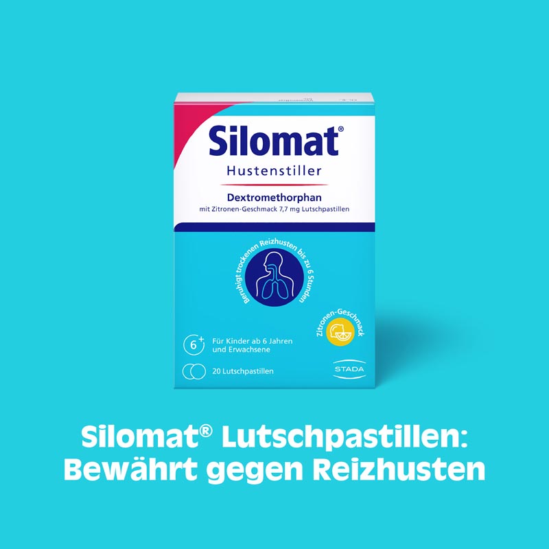 Silomat Hustenstiller Dextromethorphan Zitrone 40 St Lutschpastillen