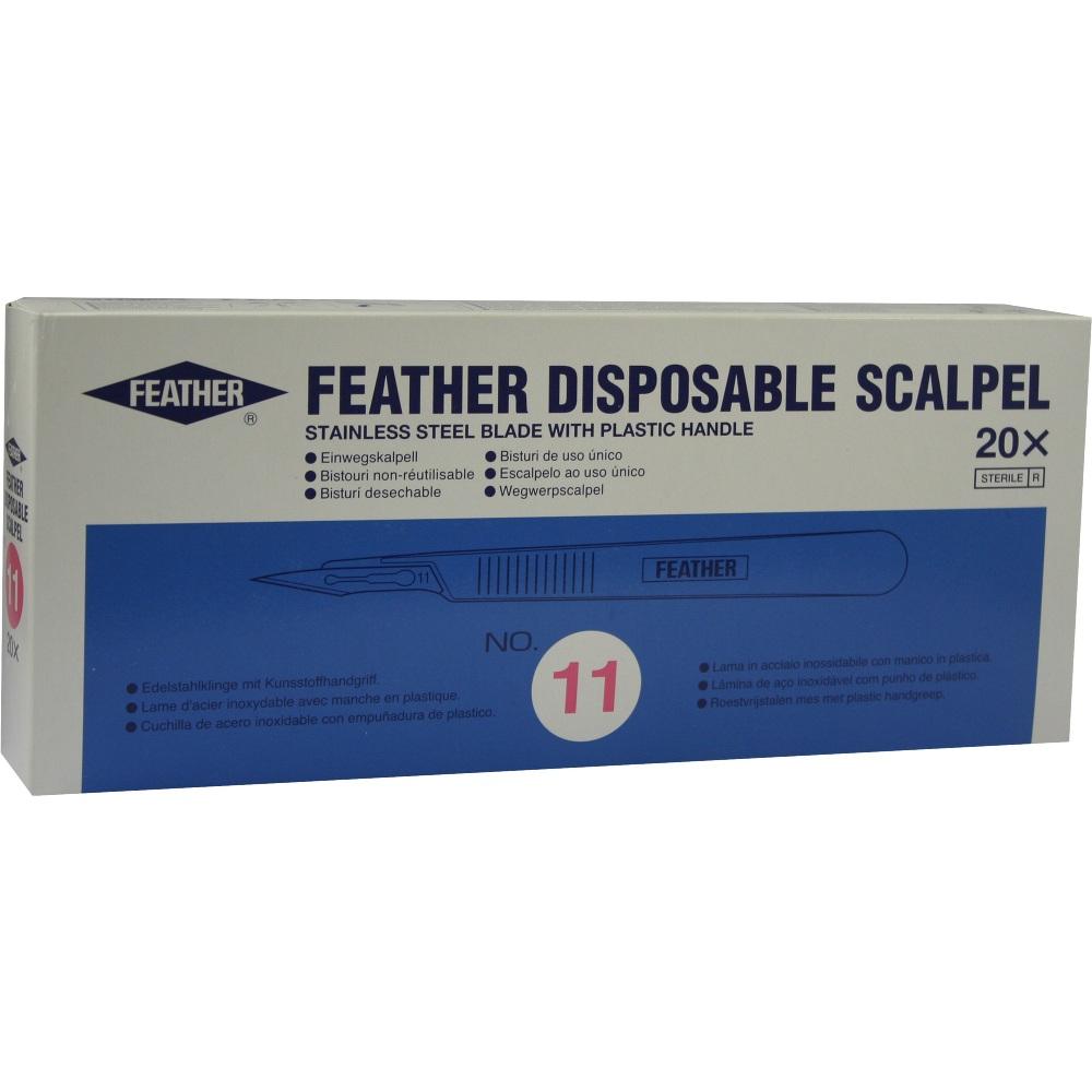SKALPELL Einmal Figur 11 Feather 20 St
