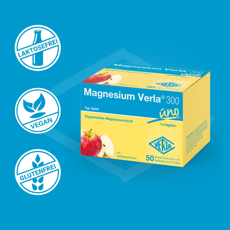 Magnesium Verla 300 uno Typ Apfel 50 St Granulat