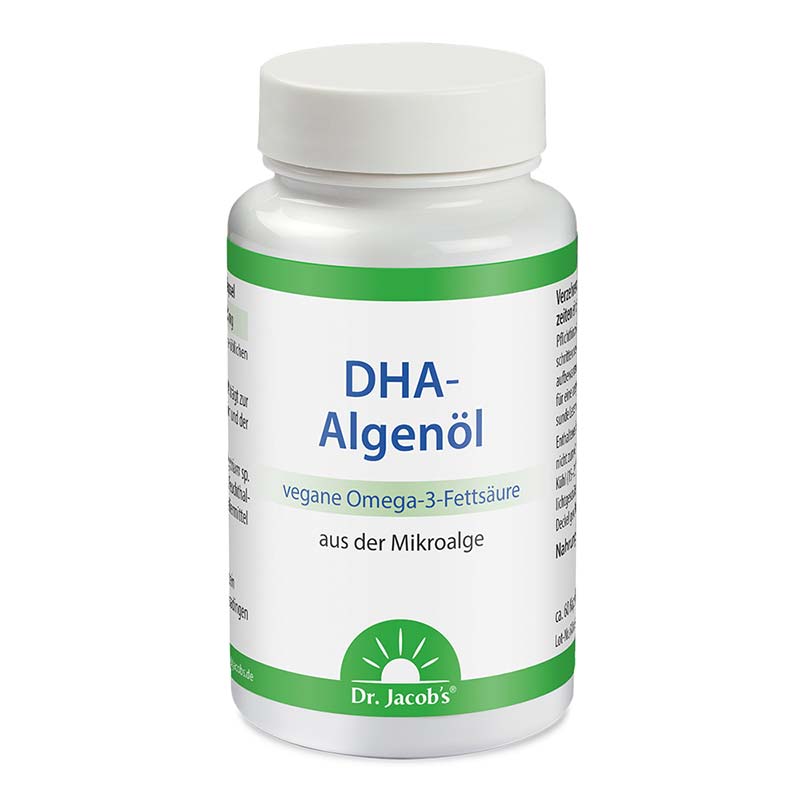 Dr. Jacobs DHA Algenöl vegane Omega-3-Fettsäure  60 St Kapseln