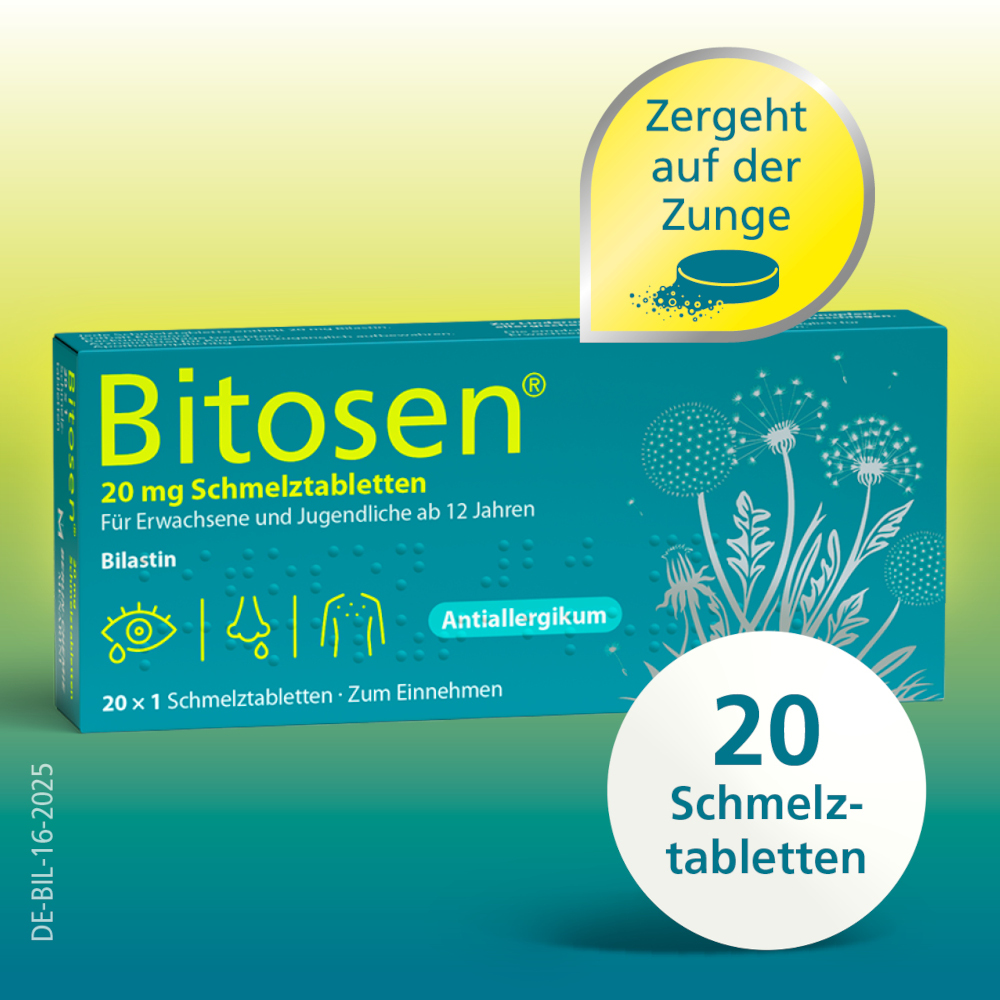 Bitosen 20 mg Antiallergikum 20 St Schmelztabletten