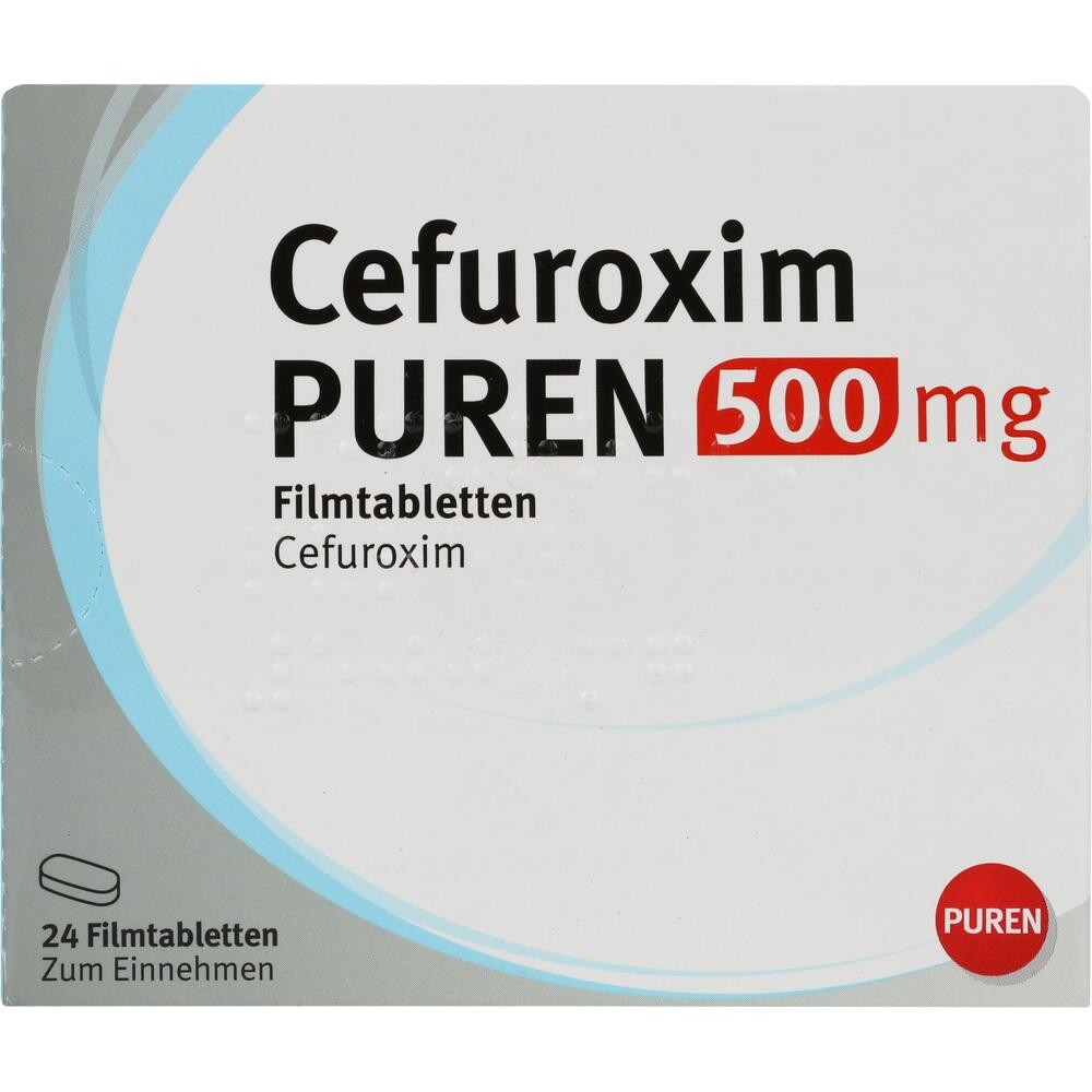 CEFUROXIM PUREN 500 mg Filmtabletten 24 St Filmtabletten
