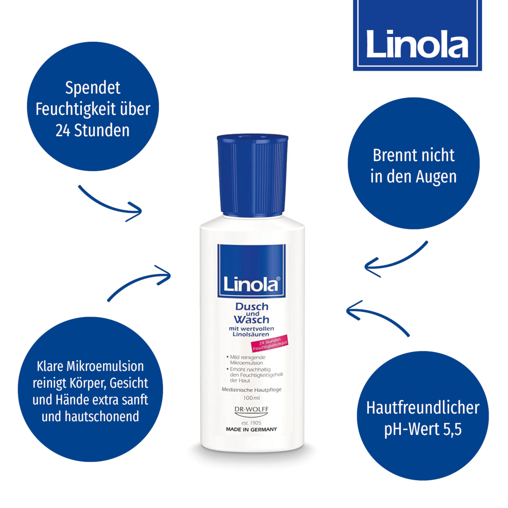 Linola Dusch und Wasch - Duschgel 100 ml Duschgel