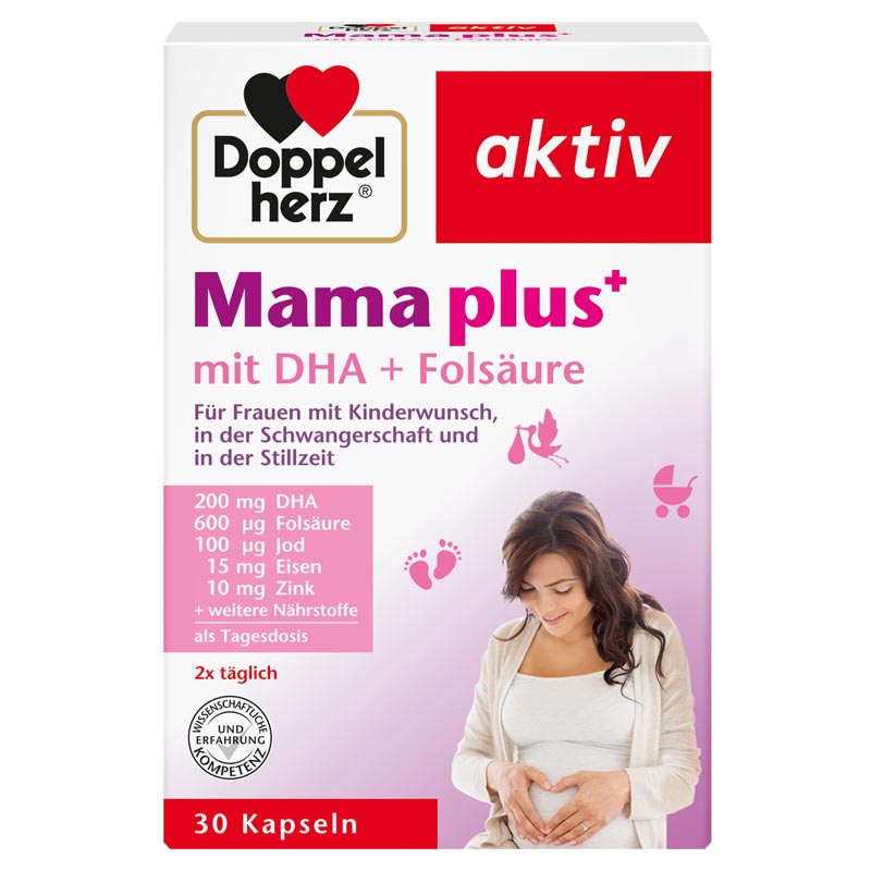 Doppelherz aktiv Mama plus mit DHA + Folsäure 30 St Kapseln