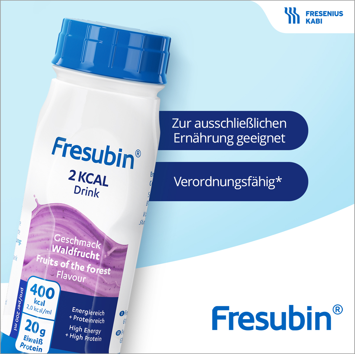 Fresubin 2 KCAL Drink Erdbeere 4X200 ml Flüssigkeit