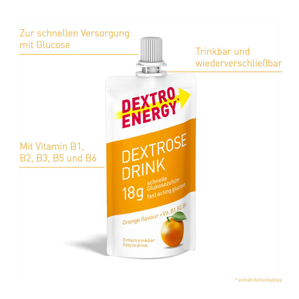 DEXTRO ENERGY DEXTROSE DRINK Orange 50 ml Flüssigkeit