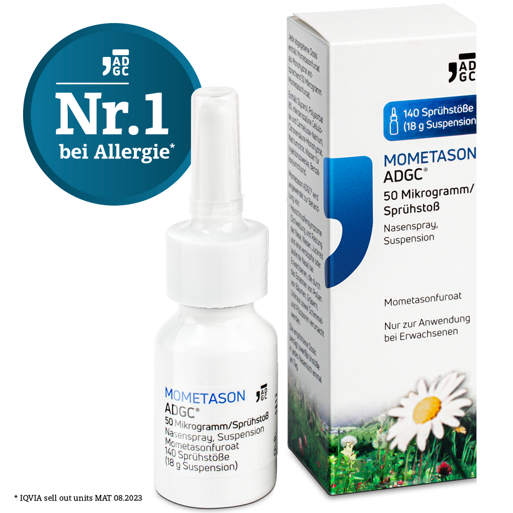 MOMETASON ADGC 50 Mikrogramm/Sprühstoß 18 g Nasenspray