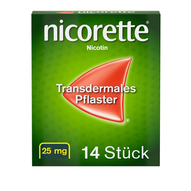 nicorette Nikotinpflaster mit 25 mg Nikotin zur Raucherentwöhnung