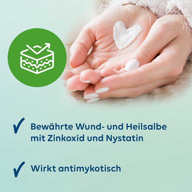 Multilind HEILSALBE mit Zinkoxid und Nystatin 50 g Paste