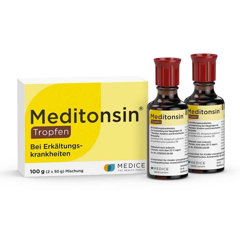 Meditonsin Tropfen 2x50 g bei ersten Anzeichen einer Erkältung 2X50 g Mischung