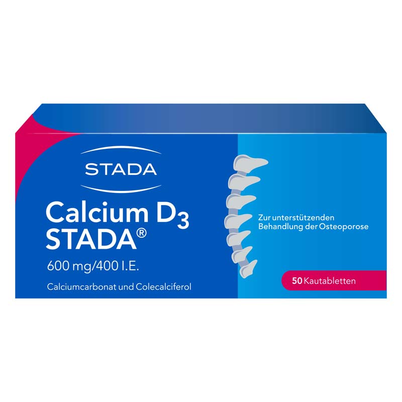 Calcium D3 STADA 600mg/400 I.E.  50 St Kautabletten