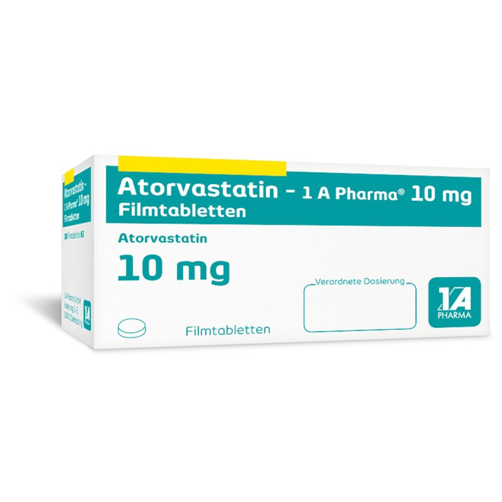 Atorvastatin-1 A Pharma 10mg 50 St Filmtabletten