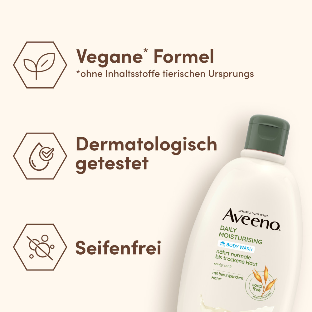 Aveeno Daily Moisturising Seifenfreies Duschgel 500 ml Duschgel