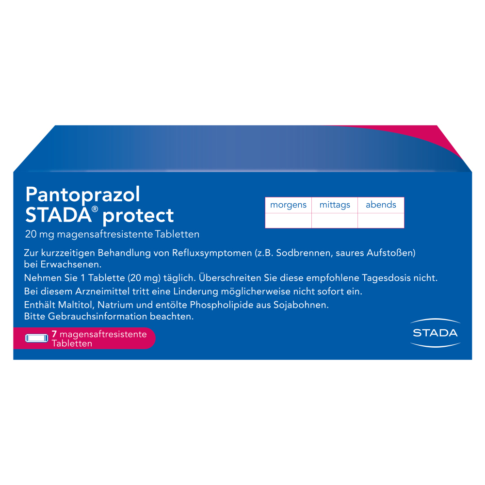 Pantoprazol STADA protect 20mg 7 St Tabletten magensaftresistent