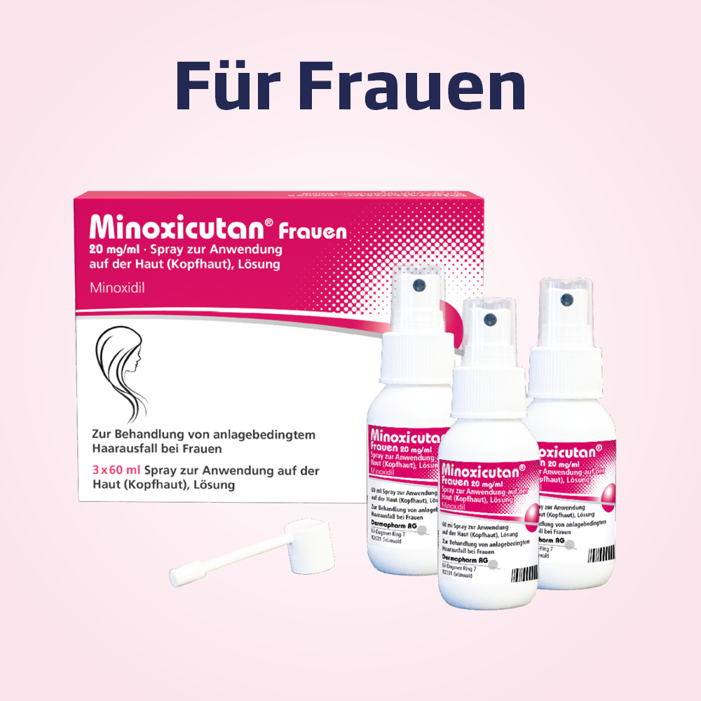 MINOXICUTAN Frauen 20 mg/ml Spray 3X60 ml Lösung