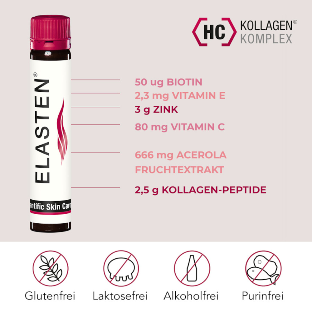 ELASTEN Trinkampullen mit Kollagen 28 St Trinkampullen