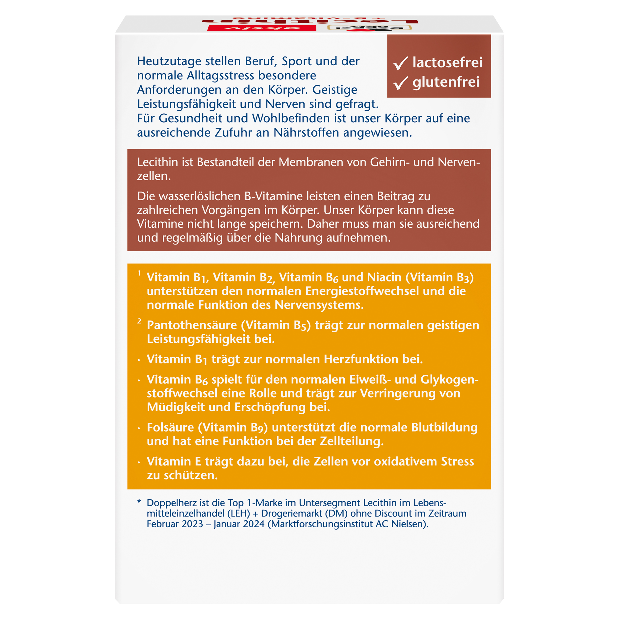 Doppelherz aktiv Lecithin +B-Vitamine  40 St Kapseln