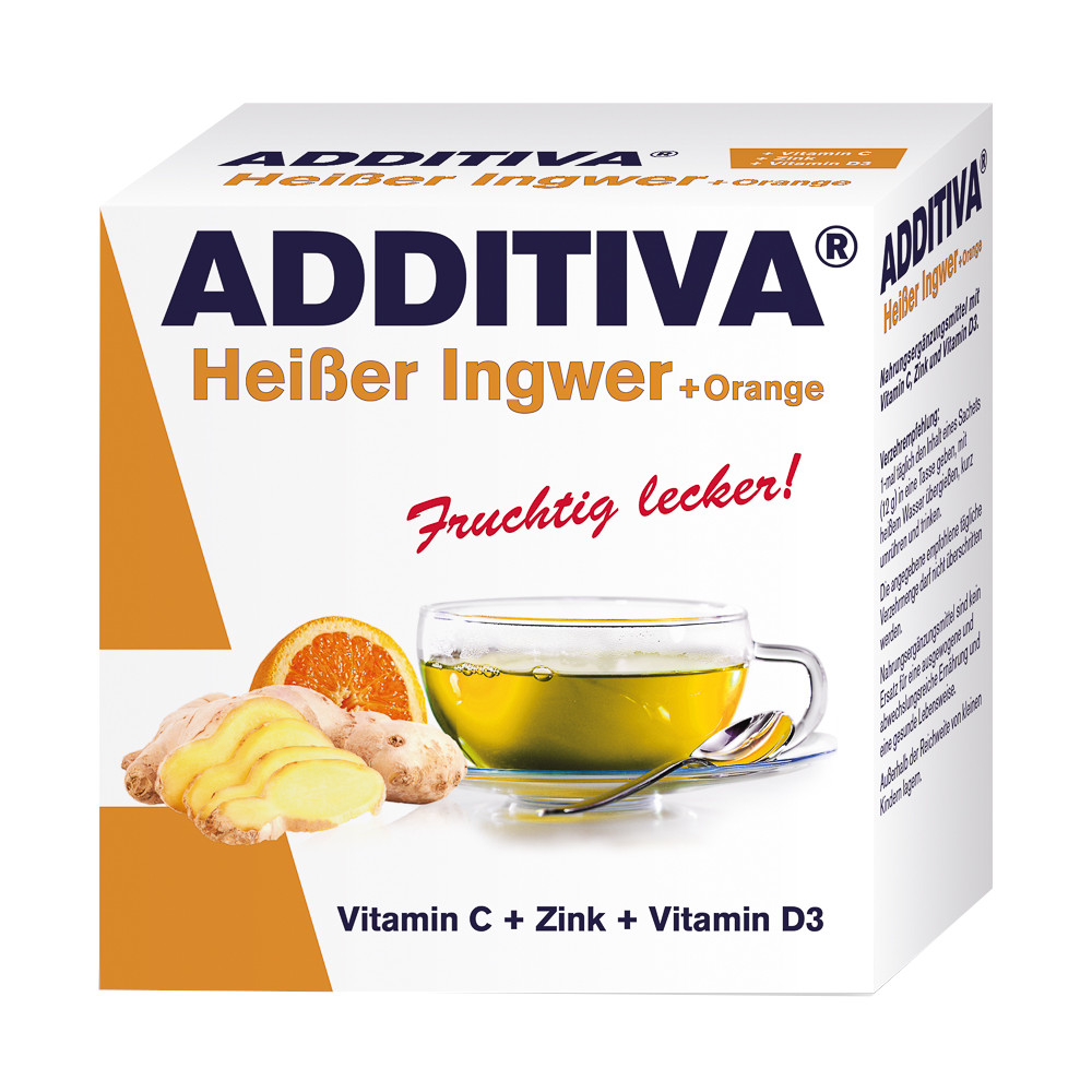 ADDITIVA heißer Ingwer+Orange Pulver 120 g Pulver