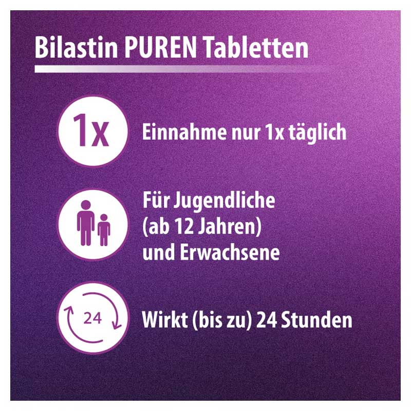Bilastin PUREN 20 mg 20 St Tabletten