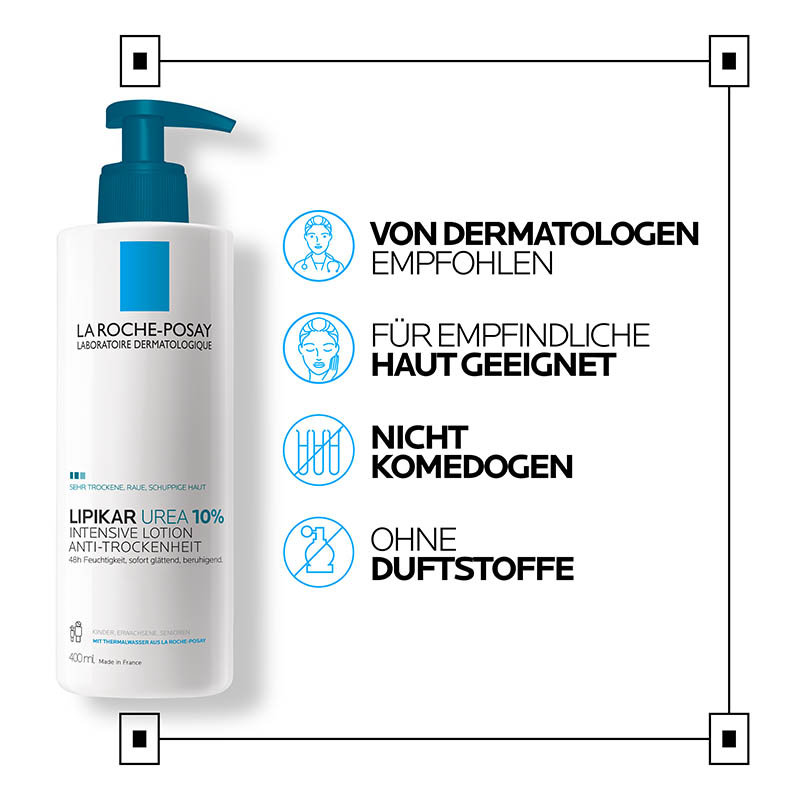 LA ROCHE-POSAY LIPIKAR UREA 10% INTENSIVE LOTION 400 ml Milch