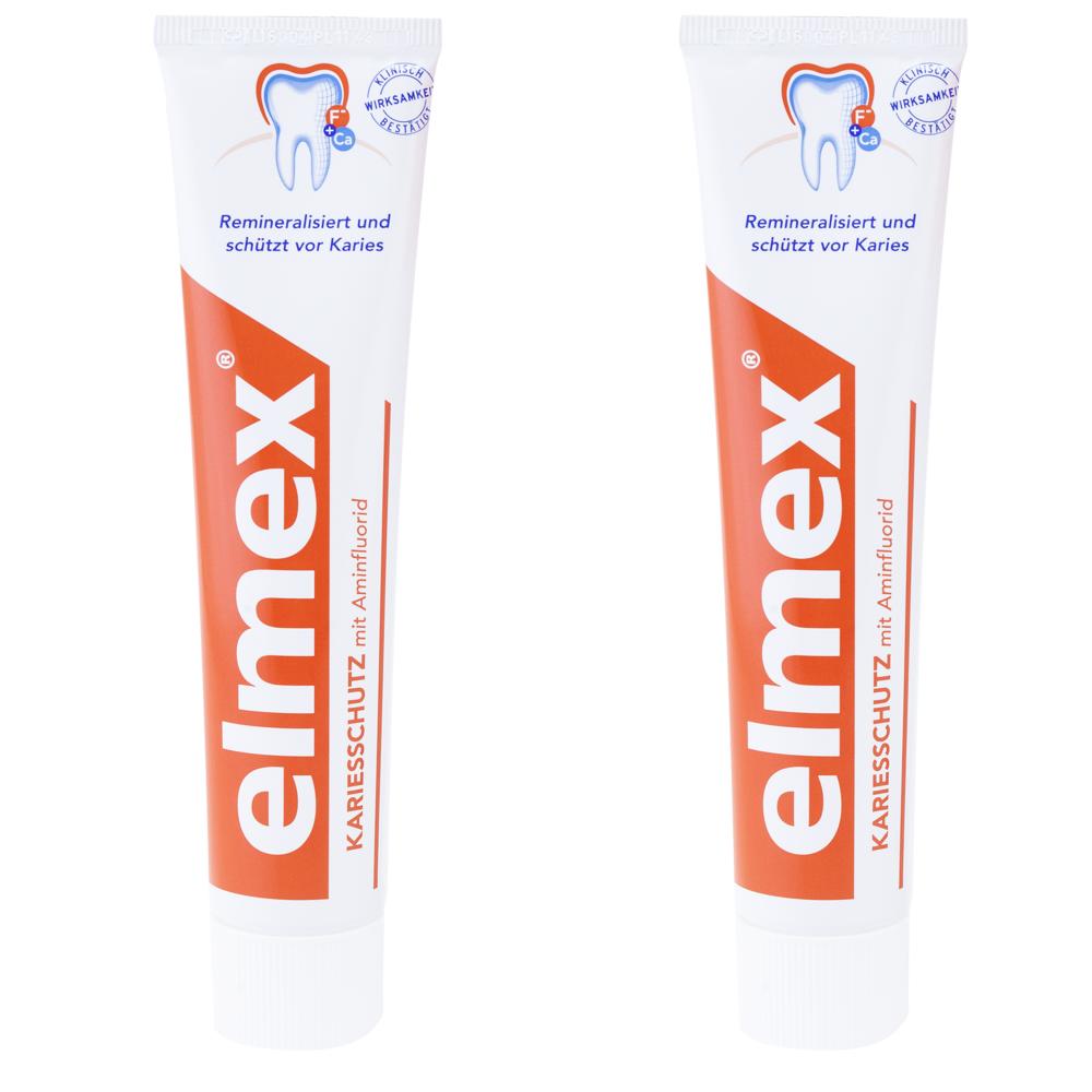 elmex KARIESSCHUTZ Zahnpasta DOPPELPACK 2X75 ml Zahnpasta