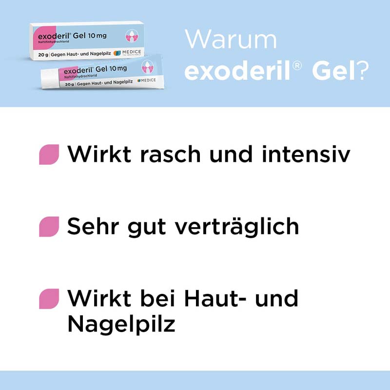 exoderil Gel bei Fuß- & Nagelpilz 20 g Gel