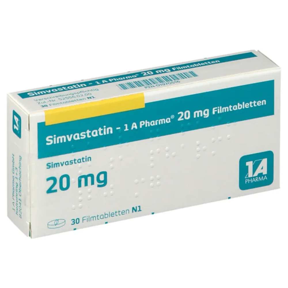 Simvastatin-1 A Pharma 20mg 30 St Filmtabletten